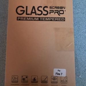 Amazon fire kindle 7 case and glass screen cover